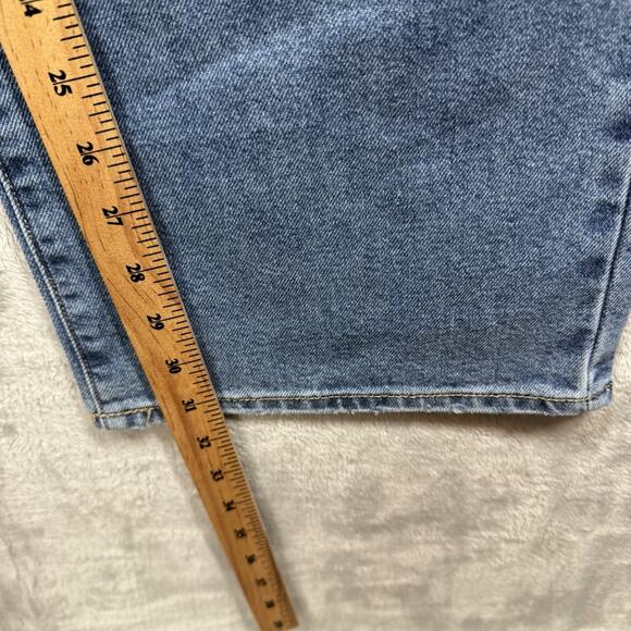 Seven7 NEW Loose Straight Leg Jean Womens 16 Blue Denim High Rise Stretch Zipper - Picture 13 of 16